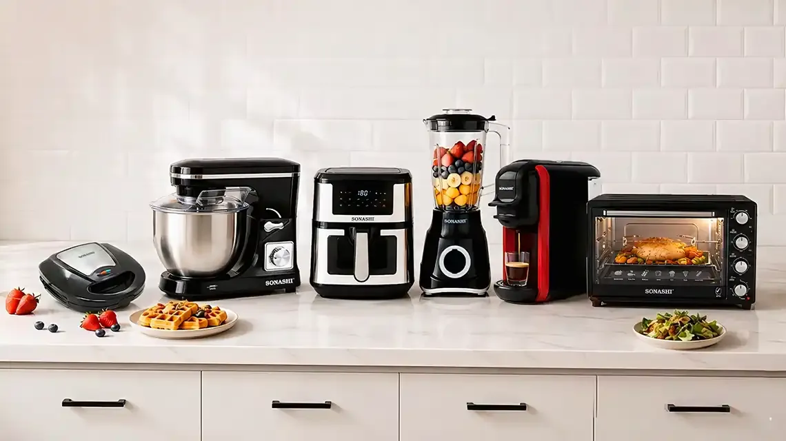 Best kitchen appliances including coffee maker, blender, and other countertop appliances for home use